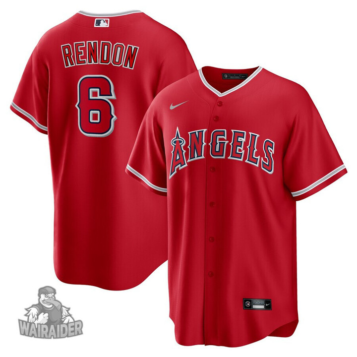 Anthony Rendon Los Angeles Angels Alternate Replica Player Name Red Jersey