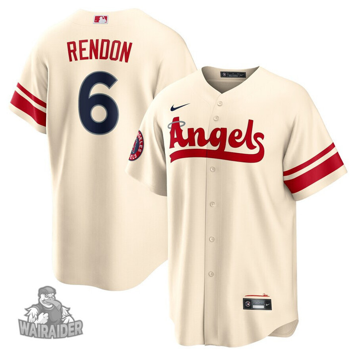 Anthony Rendon Los Angeles Angels Alternate Replica Player Name Cream Jersey