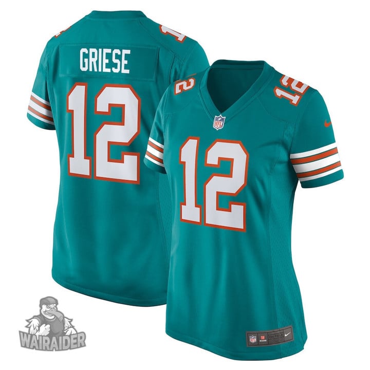 Women's Bob Griese Aqua Miami Dolphins Retired Player Jersey