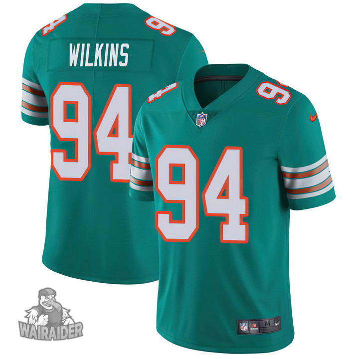 Miami Dolphins #94 Christian Wilkins Men's Limited Aqua Alternate Vapor Untouchable Jersey