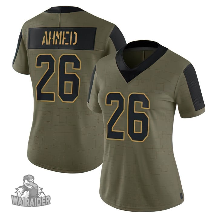 Women's Salvon Ahmed Camo Miami Dolphins Game Jersey