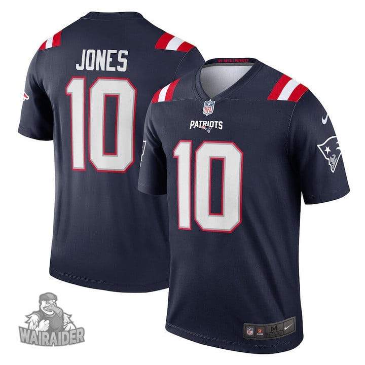 Men's Mac Jones Navy New England Patriots Legend Jersey