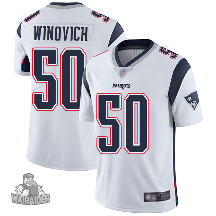 Men's New England Patriots #50 Chase Winovich Limited White Road Vapor Untouchable Jersey
