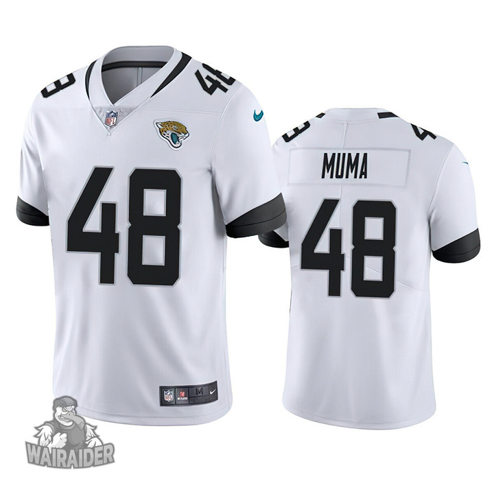 Men's Jacksonville Jaguars #48 Chad Muma White Vapor Untouchable Limited Stitched Jersey