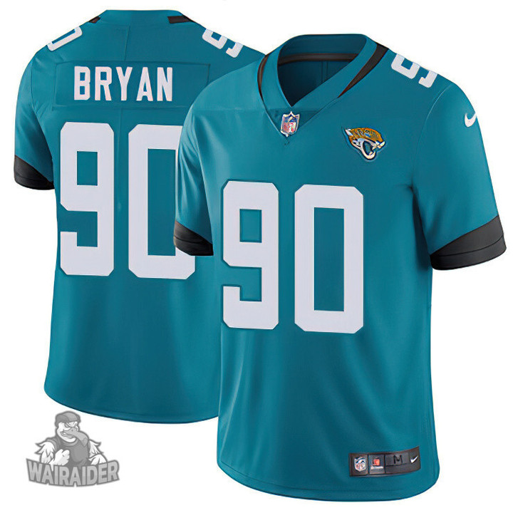 Jaguars #90 Taven Bryan Teal Green Team Color Stitched NFL Vapor Untouchable Limited Jersey