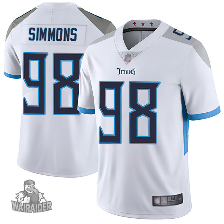 Titans #98 Jeffery Simmons White Stitched Football Vapor Untouchable Limited Jersey