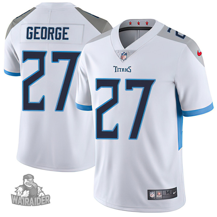 Tennessee Titans #27 Eddie George White Men's Stitched NFL Vapor Untouchable Limited Jersey