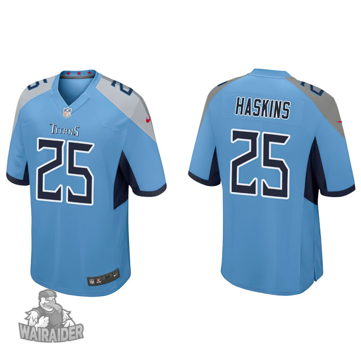 Men's Tennessee Titans Hassan Haskins Light Blue Game Jersey