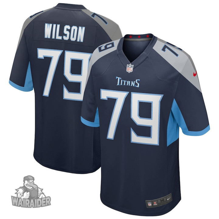 Men's Tennessee Titans Isaiah Wilson Navy Game Jersey