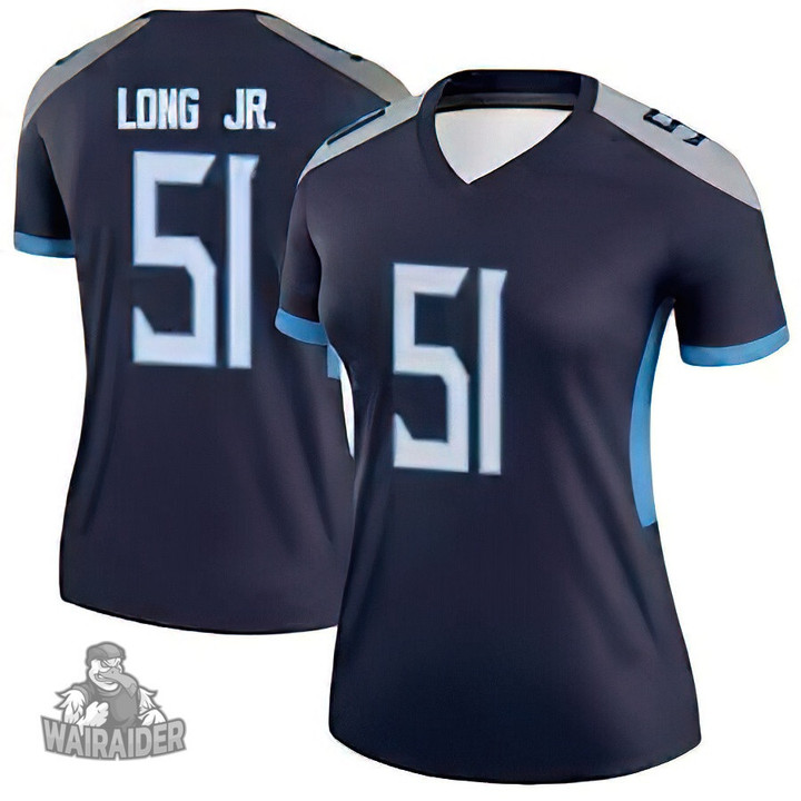 Women's Tennessee Titans #51 David Long Navy Limited Jersey