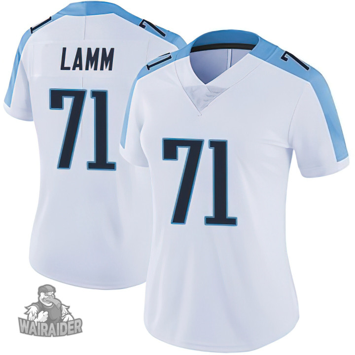 Women's Tennessee Titans #71 Kendall Lamm White Limited Jersey