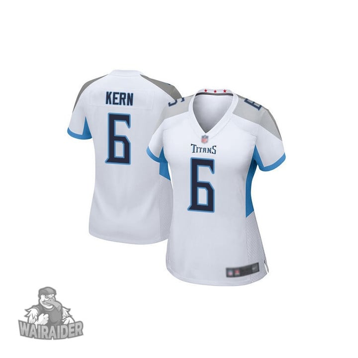 Game Women's Brett Kern White Road Jersey - #6 Football Tennessee Titans