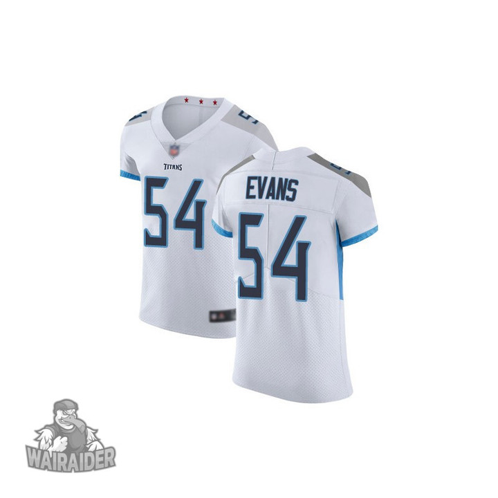 Elite Men's Rashaan Evans White Road Jersey - #54 Football Tennessee Titans Vapor Untouchable