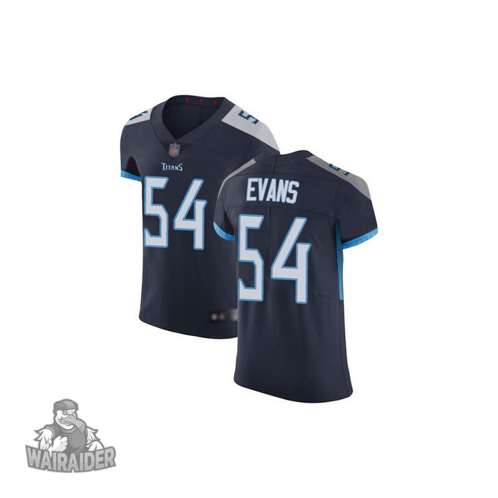 Elite Men's Rashaan Evans Navy Blue Home Jersey - #54 Football Tennessee Titans Vapor Untouchable