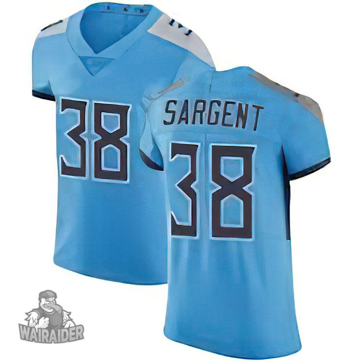 Men's Mekhi Sargent #38 Tennessee Titans Light Blue Jersey