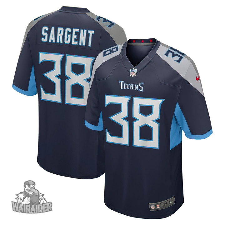 Men's Mekhi Sargent #38 Tennessee Titans Navy Jersey