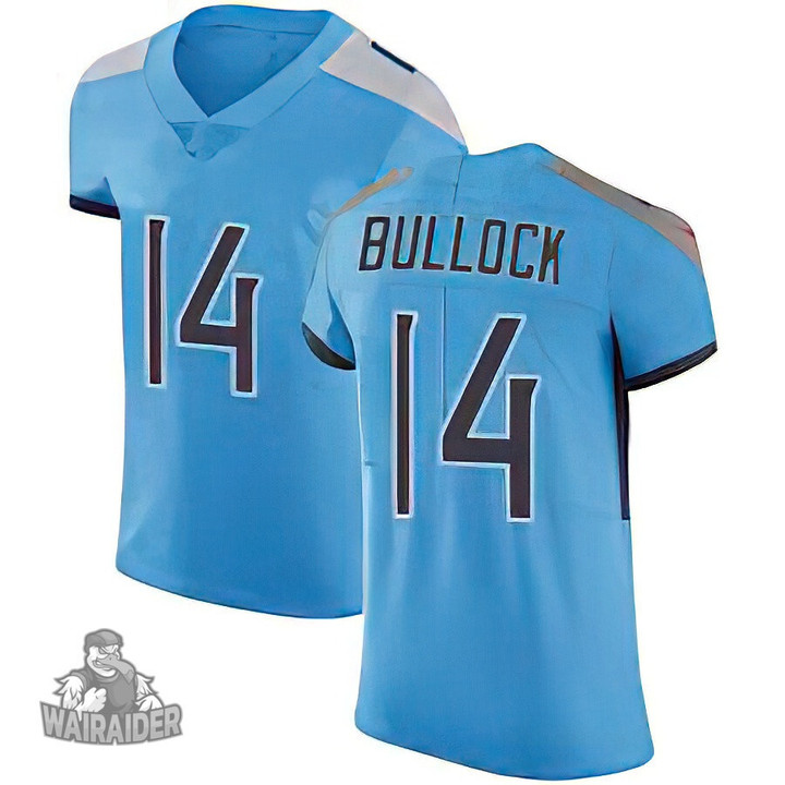 Men's Randy Bullock #14 Tennessee Titans Light Blue Jersey