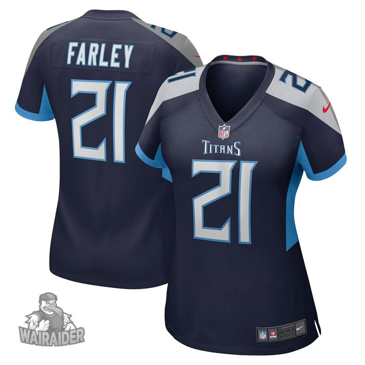 Women's Matthias Farley #21 Tennessee Titans Navy Jersey