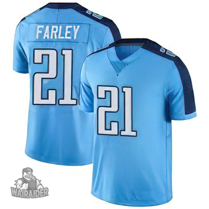 Men's Matthias Farley #21 Tennessee Titans Light Blue/Navy Jersey