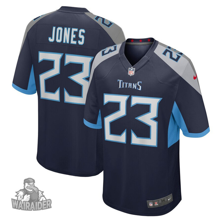Men’s Tennessee Titans Chris Jones Navy Game Jersey