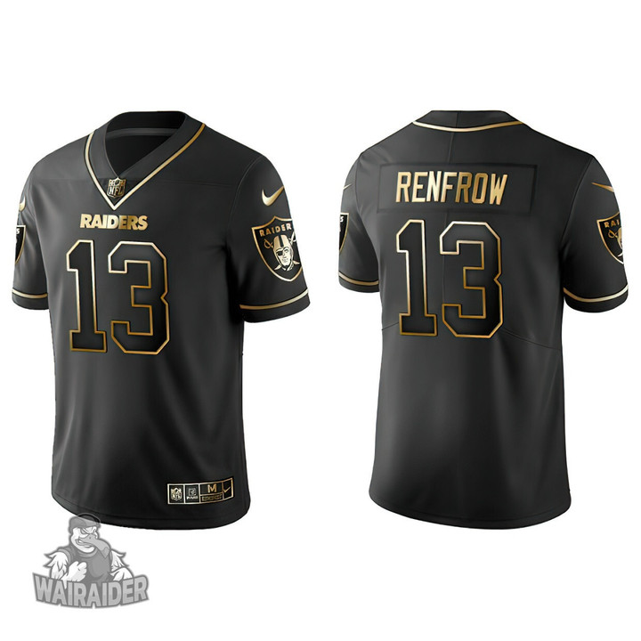 Men's Las Vegas Raiders Hunter Renfrow Black Golden Edition Jersey