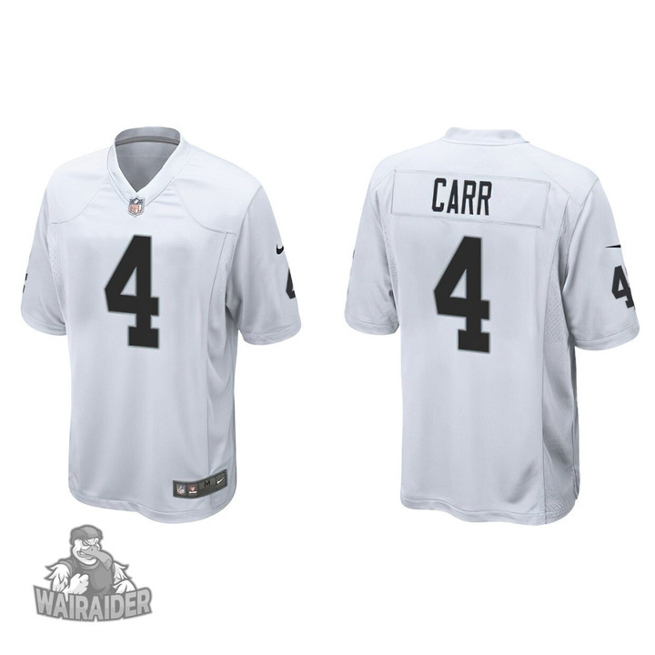 Men's Las Vegas Raiders Derek Carr White Game Jersey