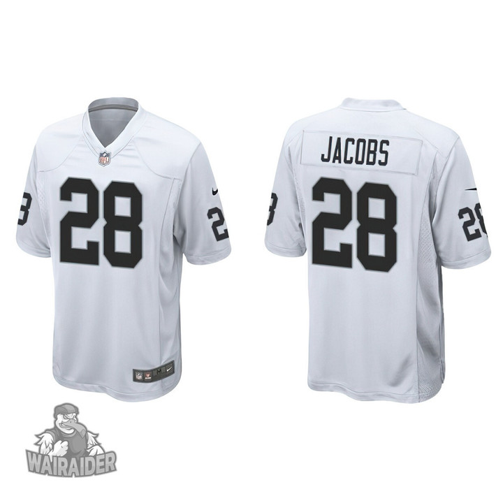 Men's Las Vegas Raiders Josh Jacobs White Game Jersey