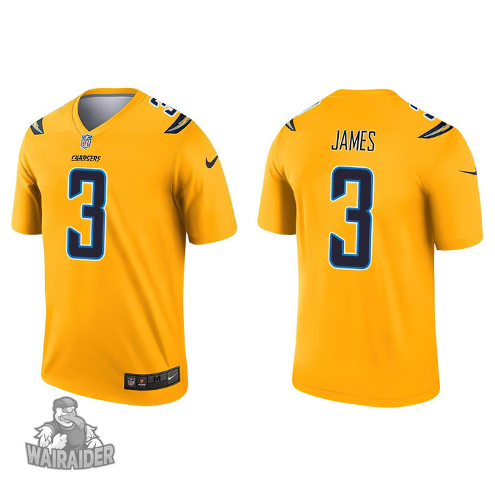 Men's Chargers Derwin James Gold Inverted Legend Jersey