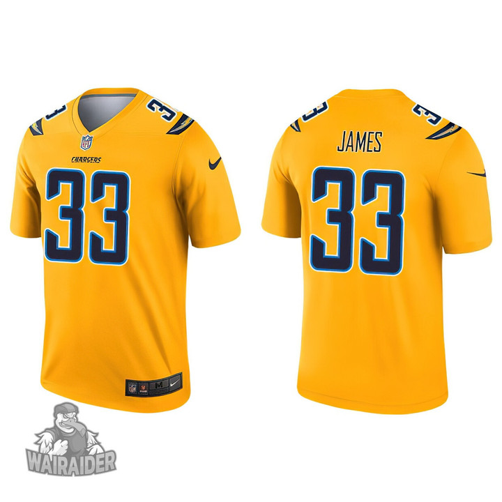 Men's Los Angeles Chargers Derwin James Gold Inverted Legend Jersey