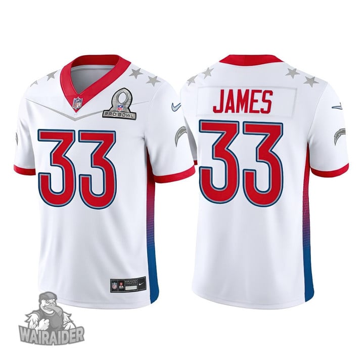 2022 AFC Pro Bowl Derwin James Chargers Jersey Game White