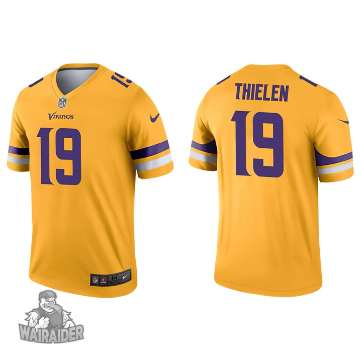 Men's Minnesota Vikings Adam Thielen Gold Inverted Legend Jersey