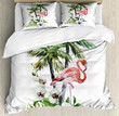 Flamingo Custom Printed Bedding Set Duvet Cover , Comforter Set