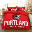 Basketball Portland Trail Blazers Basketball #14 Duvet Cover Quilt Cover Pillowcase Bedding Set Bed Linen Home Bedroom Decor , Comforter Set