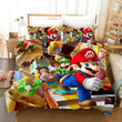 Super Smash Bros. Ultimate Mario #30 Duvet Cover Quilt Cover Pillowcase Bedding Set Bed Linen Home Bedroom Decor , Comforter Set