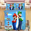 Super Smash Bros. Ultimate Mario  #12 Duvet Cover Quilt Cover Pillowcase Bedding Set Bed Linen Home Bedroom Decor , Comforter Set