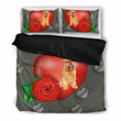 Valentine&#039;S Day Specialbrussels Griffon Print Bedding Set , Comforter Set