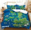 Fortnite Chapter2 Season3 Map #3 Duvet Cover Quilt Cover Pillowcase Bedding Set Bed Linen Home Bedroom Decor , Comforter Set