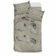 Amazing Whippet Dog Print Bedding Set , Comforter Set
