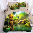 Guardians Of The Galaxy Groot Star Lord Rocket #3 Duvet Cover Quilt Cover Pillowcase Bedding Set Bed Linen , Comforter Set
