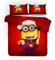 Despicable Me Minions Christmas #1 Duvet Cover Quilt Cover Pillowcase Bedding Set Bed Linen Home Decor , Comforter Set