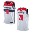Men's Washington Wizards #28 Ian Mahinmi Association Swingman Jersey - White , Basketball Jersey