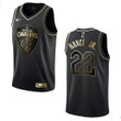 Men's Cleveland Cavaliers #22 Larry Nance Jr. Golden Edition Jersey - Black , Basketball Jersey