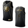 Men's Los Angeles Clippers #2 Kawhi Leonard Golden Edition Jersey - Black , Basketball Jersey