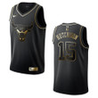Men's Chicago Bulls #15 Chandler Hutchison Golden Edition Jersey - Black , Basketball Jersey