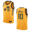 Men's Utah Jazz #10 Mike Conley Statement Swingman Jersey - Gold , Basketball Jersey