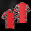 Red Bowling Hawaiian Shirt, Bowling Balls And Pins Shirt, Best Gift For Bowling Players