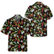Mexican Jalapeno Chilli Flowers Hawaiian Shirt, Funny Red Pepper Shirt For Men, Red Hot Chilli Shirt