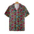 Retro Pineapple Skull Pattern Hawaiian Shirt