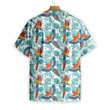Watercolor Parrot & Palm Leaves Hawaiian Shirt