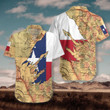 Patriotic Texas Hawaiian Shirt For Men, Texas Flag Shirt, Proud Texas Map Pattern Shirt For Men